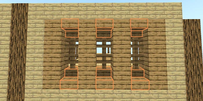 2階の壁作り（側面の広い面）